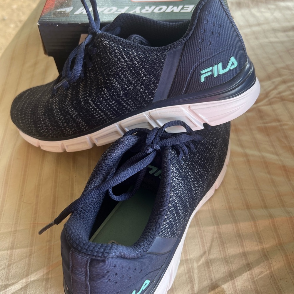 Fila Women's Navy Athletic Shoes